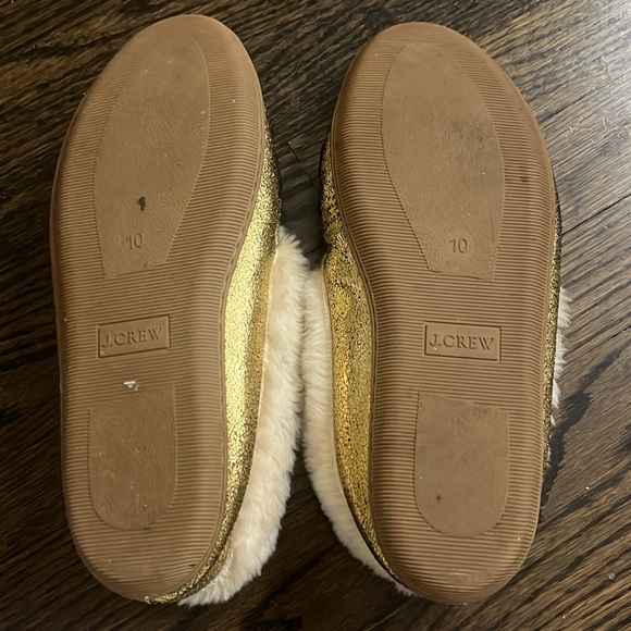 J.CREW women’s 10 gold bow slippers - Picture 4 of 4